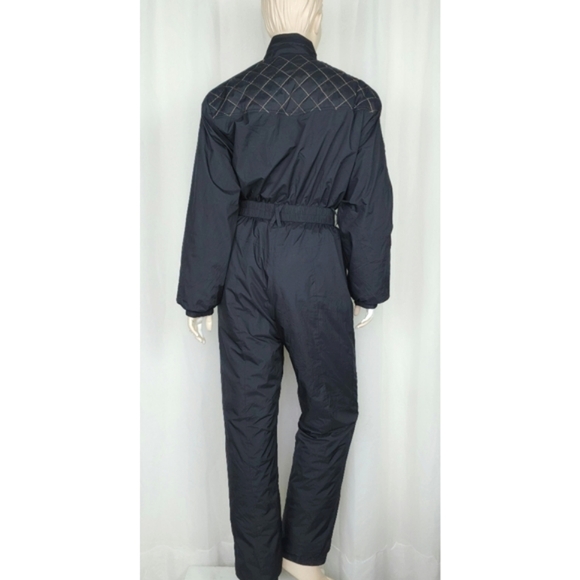 Snowroller ERICA Ski Suit Black Gold M Snowbunny Après-ski Snow suit one-piece - Picture 8 of 12